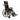 Lightweight Wheelchair driveª Viper Plus GT Dual Axle Desk Length Arm Black Upholstery 20 Inch Seat Width Adult 300 lbs. Weight Capacity