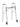 Folding Walker Adjustable Height Steel Frame 350 lbs. Weight Capacity 25 to 32 Inch Height