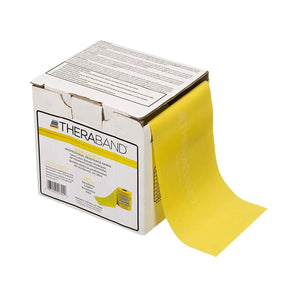 TheraBand® Exercise Resistance Band, Yellow, 4 Inch x 25 Yard, Light Resistance 4 Inch X 25 Yard
