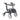 4 Wheel Rollator driveª Nitro Hemi Black Adjustable Height / Folding Aluminum Frame