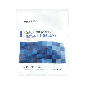 McKesson Deluxe General Purpose Soft Cloth Disposable Instant Cold Pack, 6 4/5 x 9 Inch 6 4/5 X 9 Inch