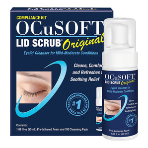 Eyelid Cleanser Kit OCuSOFT® Lid Scrub® Compliance Kit 100 per Box Topical Foam