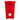 McKesson Waste Can with Step-On Pedal, Plastic, Red, 15.16 x 14.76 x 26.57 Inch, Case, view 6