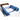 Skil-Care Foam Double Bolster Roll-Control System, 34 x 8 x 7 Inch, Blue, Pair
