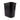 Deskside Wastepaper Basket, 3.25 Gallon Capacity, Black, view 3