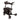 HealthSmart Gateway Four-Wheel Rollator, 31 to 36 Inch Handle Height