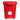 McKesson Waste Can with Step-On Pedal, Plastic, Red, 15.16 x 14.37 x 18.9 Inch — Mfr # 16-25270, view 6