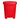 McKesson Waste Can with Step-On Pedal, Plastic, Red, 15.16 x 14.37 x 18.9 Inch — Mfr # 16-25270