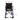 McKesson Lightweight Transport Chair, Black with Blue Finish, view 3