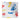 Tiny Tracks Crepe Table Paper, 21 Inch x 125 Foot, White with Multicolor Print, Case of 12, view 2