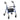 Drive Four Wheel Rollator, Blue