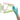 Esteem Stretch Exam Glove, Small, Teal, Case of 10 boxes (1,500 total)