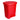 McKesson Waste Can with Step-On Pedal, Plastic, Red, 15.16 x 14.37 x 18.9 Inch — Mfr # 16-25270, view 2