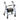 Drive Steel Rollator with 6 Inch Wheels, Blue