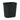 Deskside Wastepaper Basket, 3.25 Gallon Capacity, Black, view 2
