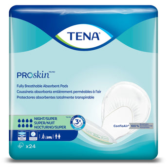 Incontinence Liner TENA ProSkin™ Night Super 27 Inch Length Heavy Absorbency Dry-Fast Core™ One Size Fits Most