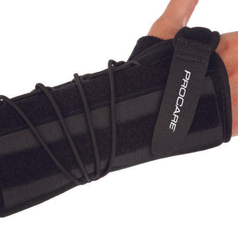 Wrist Brace ProCare® Quick-Fit® Wrist II Aluminum / Foam / Nylon Right Hand Black One Size Fits Most