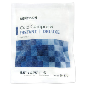McKesson Deluxe Soft Cloth Instant Cold Pack, 5½ x 6¾ Inch 5 1/2 X 6 3/4 Inch