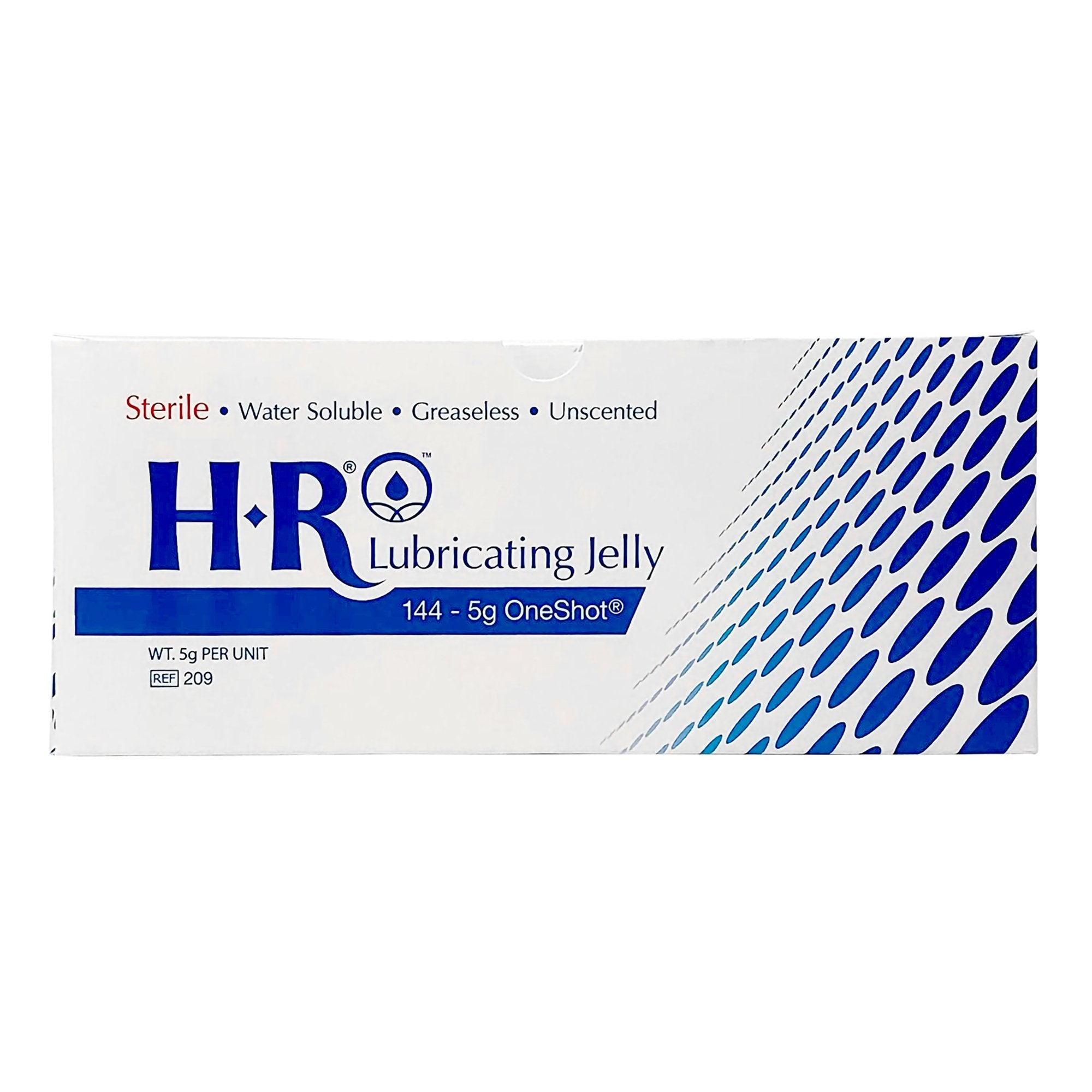 Lubricating Jelly HR® One Shot® 5 Gram Individual Packet Sterile