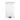 McKesson Trash Can with Plastic Liner, Square, Steel, Step-On, 32 QT, White