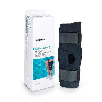 Knee Brace McKesson 3X-Large Wraparound / Hook and Loop Strap Closure with D-Rings 28 to 30-1/2 Inch Circumference Left or Right Knee