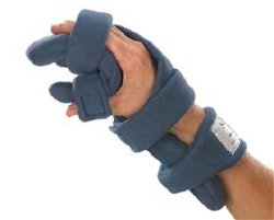 Resting Hand Splint SoftPro™ Functional Fabric Left Hand Blue Large