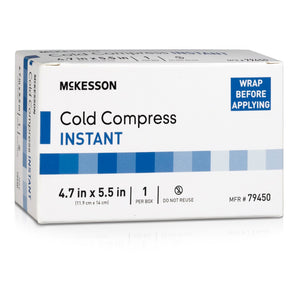 McKesson Instant Cold Pack, 4 7/10 x 5 1/2 Inch 4 7/10 X 5 1/2 Inch