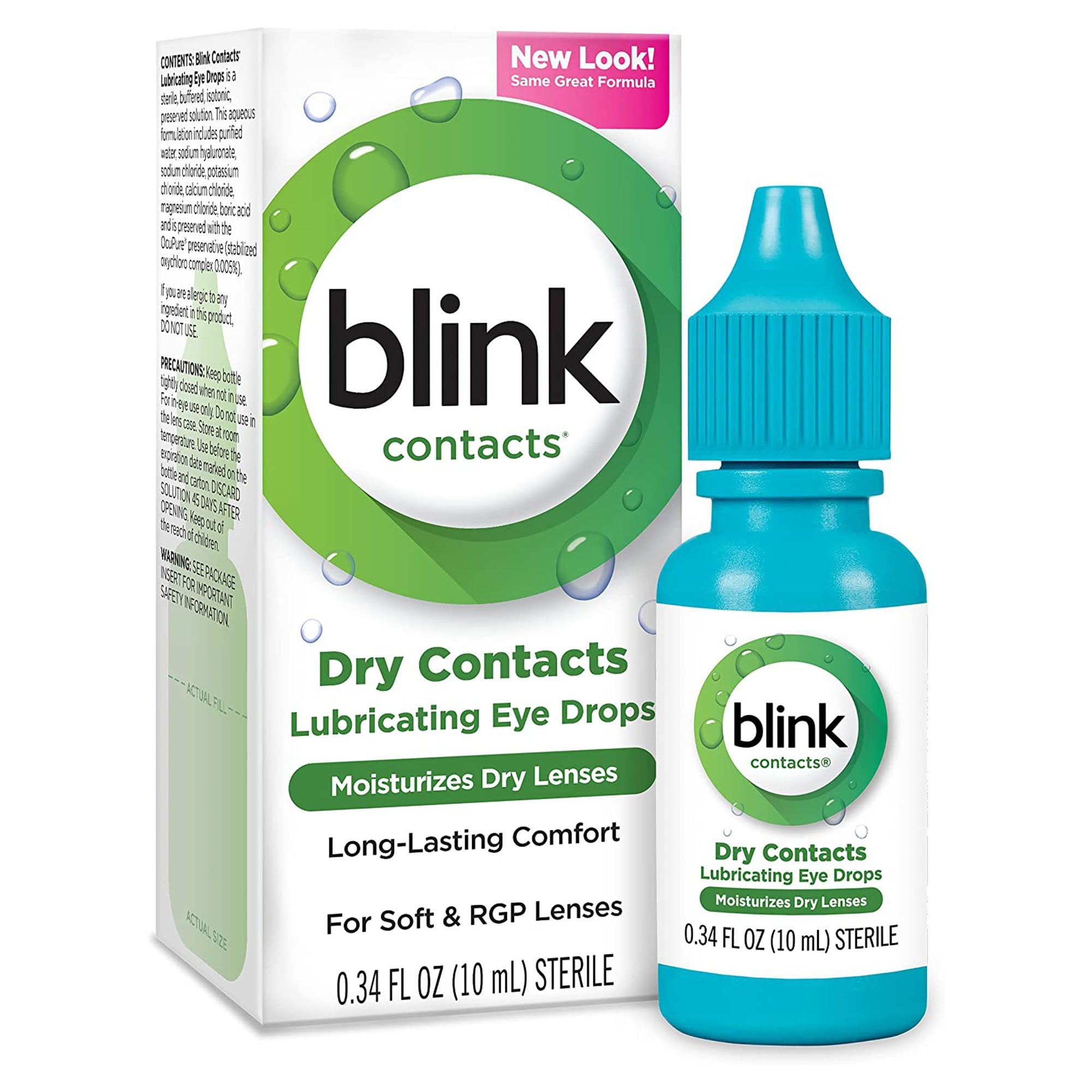 Contact Lens Solution Blink Contacts 0.34 oz. Solution