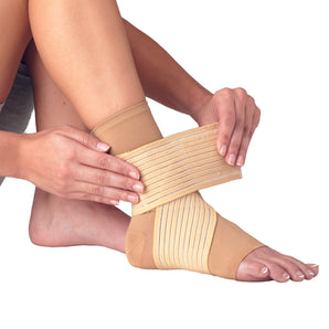 Ankle Support PROCARE® Double Strap Large Pull-On / Hook and Loop Closure Foot