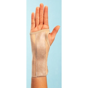 Wrist Brace ProCare® Low Profile / Contoured / Wraparound Aluminum / Cotton / Elastic Right Hand Beige Medium
