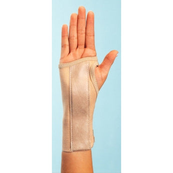 Wrist Brace ProCare® Low Profile / Contoured / Wraparound Aluminum / Cotton / Elastic Right Hand Beige Medium