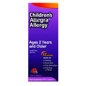 Children's Allergy Relief Children's Allegra® 30 mg Strength Oral Suspension 4 oz.