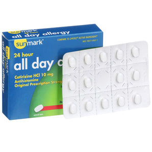 Allergy Relief sunmark® 10 mg Strength Tablet 14 per Box