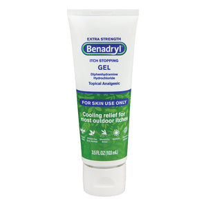 Itch Relief Benadryl® 2% Strength Gel 4 oz. Tube