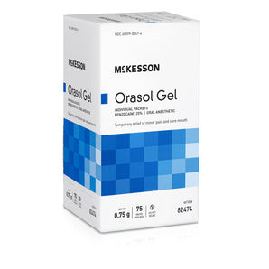 Oral Pain Relief McKesson 20% Strength Benzocaine Oral Gel 0.75 Gram