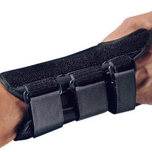 Wrist Brace ProCare® ComfortFORM™ Aluminum / Foam / Spandex / Plastic Left Hand Black X-Large