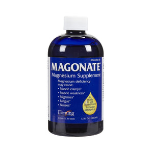 Mineral Supplement Magonate® Magnesium 54 mg Strength Liquid 12 oz. Unflavored