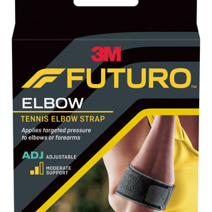 Elbow Support 3M™ Futuro™ Tennis Elbow Strap Left or Right Elbow Black
