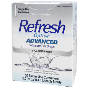 Eye Lubricant Refresh® Optive™ Advanced 0.1 oz. Eye Drops