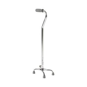 Small Base Quad Cane McKesson Steel 30 to 39 Inch Height Chrome