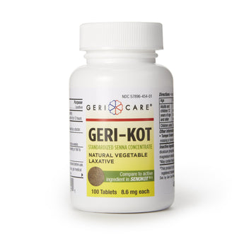 Laxative Geri-Care® Tablet 100 per Bottle 8.6 mg Strength Sennosides