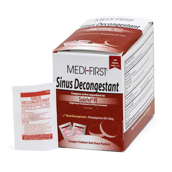 Sinus Relief Medi-First® 10 mg Strength Tablet 100 per Box