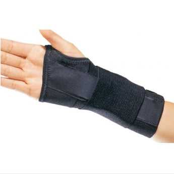 Wrist Brace ProCare® CTS Contoured Aluminum / Cotton / Elastic Right Hand Black Medium