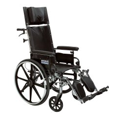 Lightweight Wheelchair driveª Viper Plus GT Dual Axle Desk Length Arm Black Upholstery 20 Inch Seat Width Adult 300 lbs. Weight Capacity