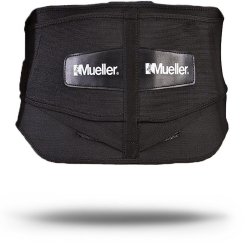 Back Brace Mueller® One Size Fits Most Hook and Loop Closure 28 to 50 Inch Waist Circumference Adult