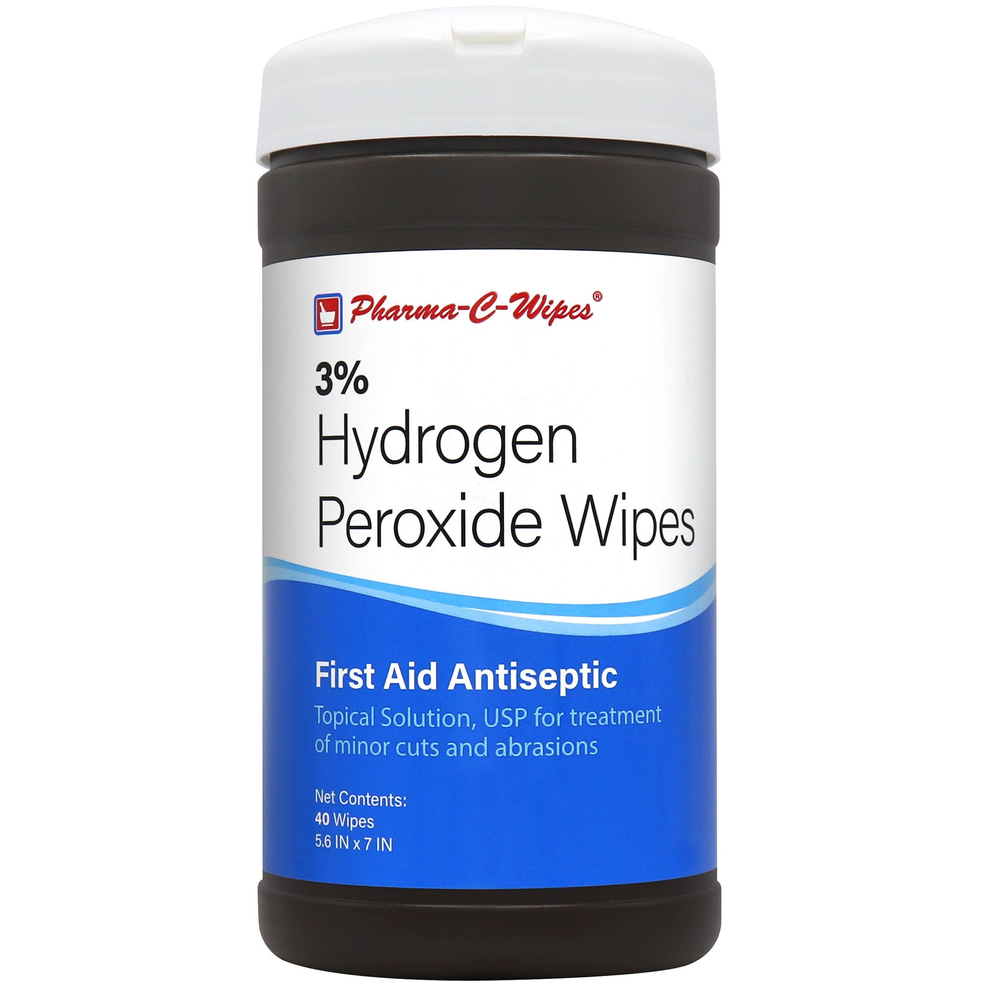 Antiseptic Skin Wipe Pharma-C-Wipes® Towelette Canister