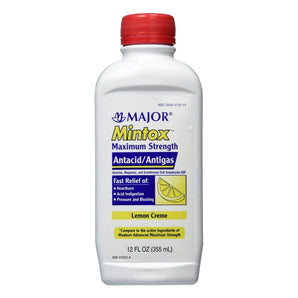Antacid Mintox 400 mg - 40 mg Strength Oral Suspension 12 oz.