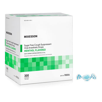Cold and Cough Relief McKesson Brand 7.6 mg Strength Lozenge 300 per Box