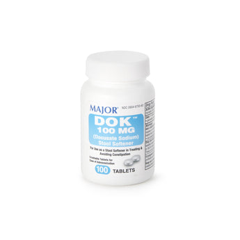Stool Softener Tablet 100 per Bottle 100 mg Strength Docusate Sodium