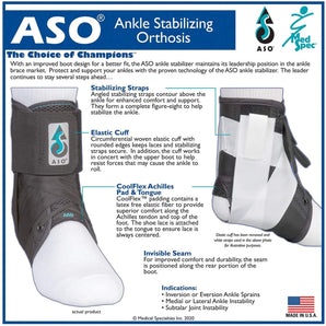 ASO® Speed Lacer Ankle Brace, Medium